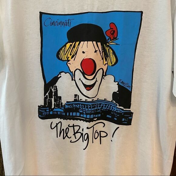 Center Star Sz XL White Vintage Cincinnati Circus The Big Top Emerson T-Shirt - Picture 5 of 6